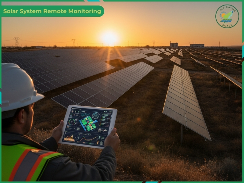 
A smartphone displays a real-time solar monitoring application, showing a daily energy production graph alongside key performance metrics such as current power, today’s energy, and total lifetime yield.